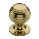 M Marcus Heritage Brass Beehive Design Cabinet Knob 38mm 